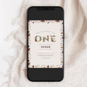 最初のモダンRodeo Western Boys 1st Birthday 招待状