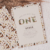 最初のモダンRodeo Western Boys 1st Birthday 招待状