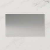 最初のモノグラムの銀の金属の名刺 名刺 (裏面)