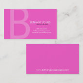 最初のモノグラムビジネス 名刺 (正面/裏面)