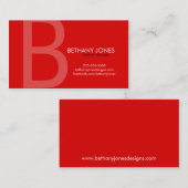 最初のモノグラムビジネス 名刺 (正面/裏面)