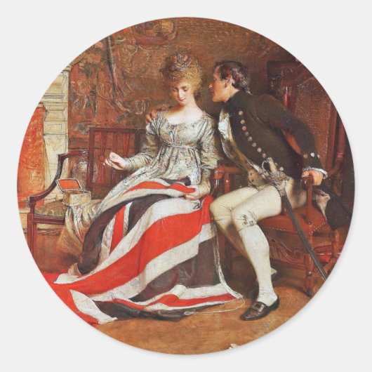 最初のユニオンジャック ラウンドシール (正面)