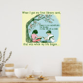 最初のライブラリカード ポスター (キッチン)