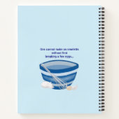 最初のレシピ書 ノートブック (裏面)