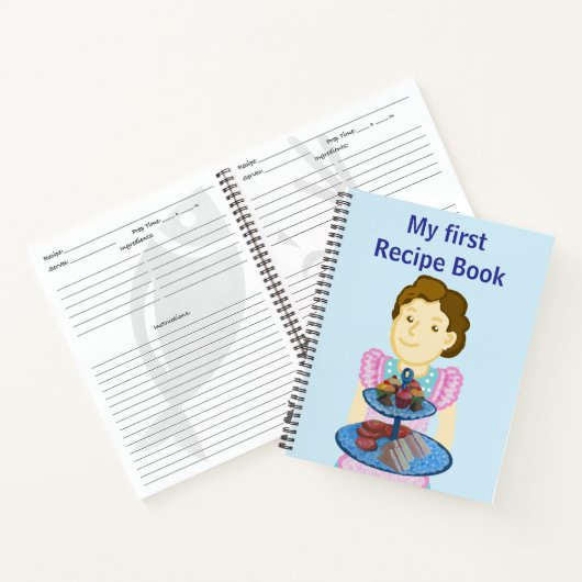最初のレシピ書 ノートブック (内部)