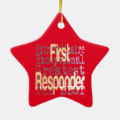 最初のレスポンダーの並外れ セラミックオーナメント (裏面)