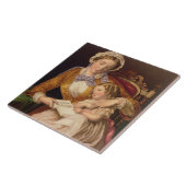 最初のレッスン、パブ。 バックスター著、1855年(プリント) タイル (側面)