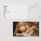 最初のレッスン、パブ。 バックスター著、1855年(プリント) 名刺 (正面/裏面)