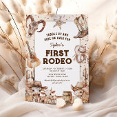 最初のロデオカウボーイキッズ1st誕生日招待状 招待状