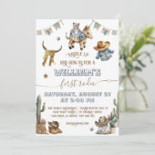 最初のロデオワイルドウェストボーイ1st誕生日 招待状 (スタンド正面)