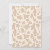 最初のロデオ西カウボーイホース1日の誕生日 招待状 (裏面)