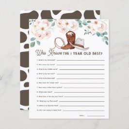 最初のロデオ1世最高のの誕生日ゲームを知る