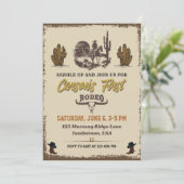 最初のロデオ・カウボーイ誕生日パーティーの招待 招待状 (スタンド正面)