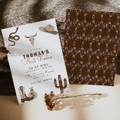 最初のロデオ・カウボーイ誕生日パーティーの招待 招待状