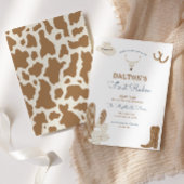 最初のロデオ・カウボーイ誕生日パーティーの招待 招待状