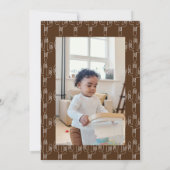 最初のロデオ・カウボーイ誕生日パーティーの招待 招待状 (裏面)