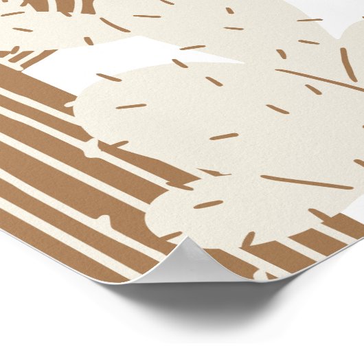 最初のロデオ・カウボーイ誕生日パーティー歓迎ポスター ポスター (角)