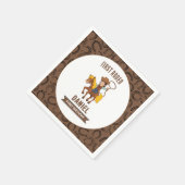 最初のロデオ・カウボーイ1st誕生日 スタンダードカクテルナプキン (角)