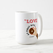 最初の一口を愛する コーヒーマグカップ (正面右)