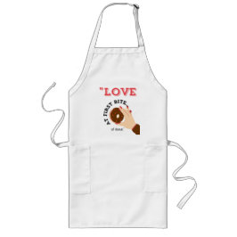 最初の一口を愛する ロングエプロン