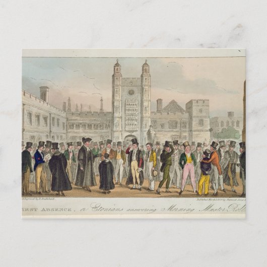 最初の不在、またはエトニア人がモーニング・マステに答える ポストカード (正面)