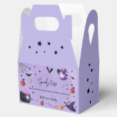最初の不気味誕生日ハロウィンパープル フェイバーボックス (オープン)