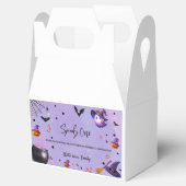 最初の不気味誕生日ハロウィンパープル フェイバーボックス (オープン)