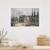 最初の事故発生後のケーブルの接続 ポスター (キッチン)