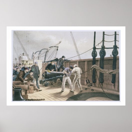 最初の事故発生後のケーブルの接続 ポスター (正面)