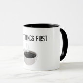 最初の事最初のダークコーヒー マグカップ (正面右)