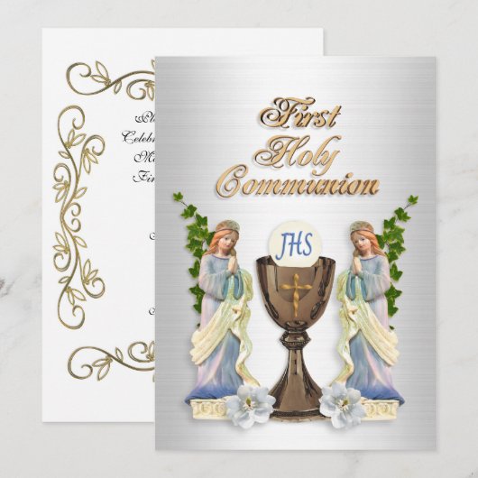 最初の交流の招待 招待状 (正面/裏面)