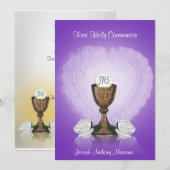 最初の交流の招待 招待状 (正面/裏面)