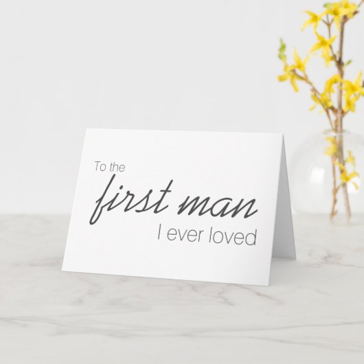 最初の人に私は婚礼の日カードを愛しました カード (黄色い花)