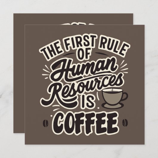 最初の人事はコーヒーだ (正面/裏面)