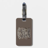 最初の人事はコーヒーだ ラゲッジタグ (裏面縦)