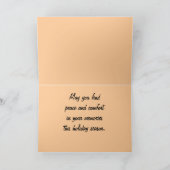 最初の休日のみのグリーティングカード シーズンカード (内部)