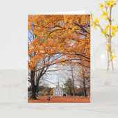 最初の会衆教会ハノーバー カード (黄色い花)