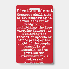 最初の修正プレスパスバッジ バッジ