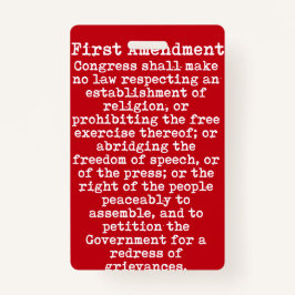 最初の修正プレスパスバッジ バッジ