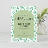 最初の億万長者の誕生日の招待 招待状 (スタンド正面)