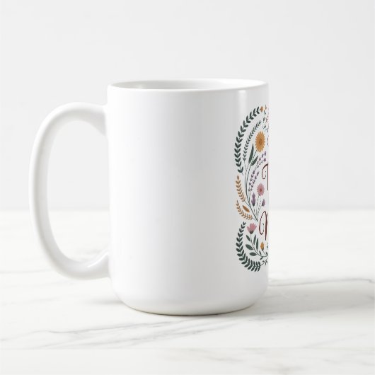 最初の先生は常に母 コーヒーマグカップ (左)