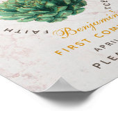 最初の共産の多肉優遇植物学金ゴールド ポスター (角)