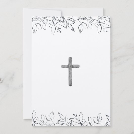 最初の共産主義手描き十字架 招待状 (裏面)