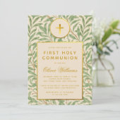 最初の共通葉フェイク金ゴールド男女兼用 招待状 (スタンド正面)