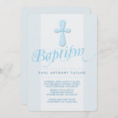 最初の十字の洗礼の招待状 招待状 (正面/裏面)