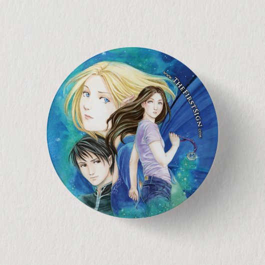 最初の印、トリオボタン 缶バッジ (正面)