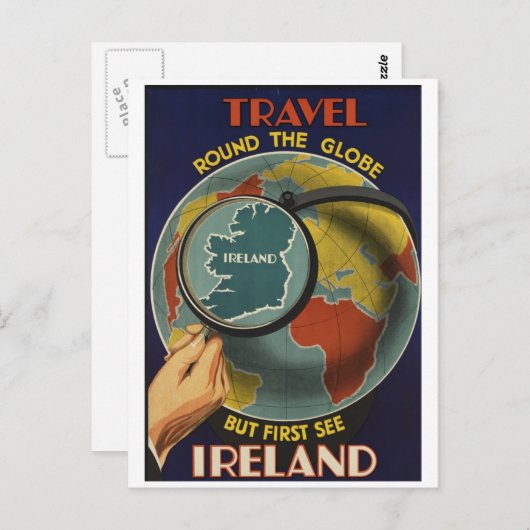 最初の参照アイルランド旅行ポスター葉書 ポストカード (正面/裏面)