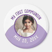 最初の友カスタム会の写真と日付 マグネット (正面)