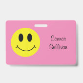 最初の名クラシック前のバッジを付けたニニング顔 バッジ (裏面)