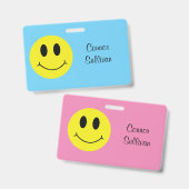 最初の名クラシック前のバッジを付けたニニング顔 バッジ (正面＆裏面)